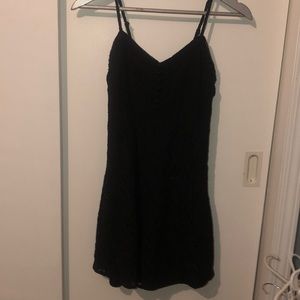 Black lace cami dress